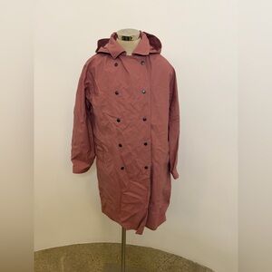 66 North Icelandic Women's Pink Double-Breasted Raincoat